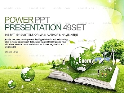 디자인 power PPT 템플릿 세트2_Green Energy_0495(바니피티)