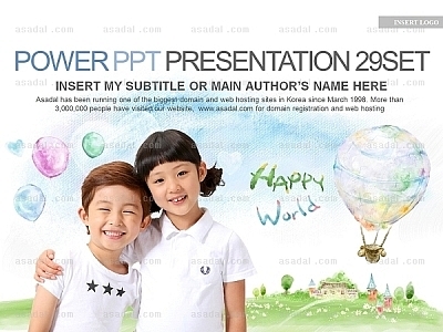 디자인 powerpo PPT 템플릿 세트_Happy world_0616(바니피티)