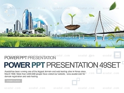  신재생에너지  녹색성장 PPT 템플릿 세트2_친환경도시계획_0693(바니피티)