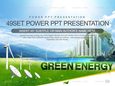 신재생에너지 녹색성장 PPT 템플릿 세트2_Green Energy_0995(바니피티)