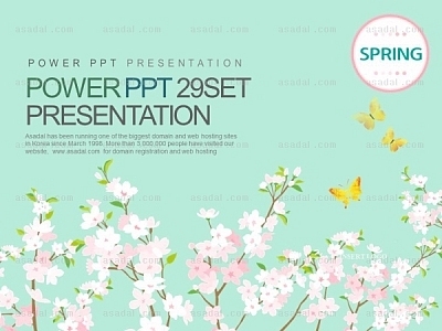 봄 spring PPT 템플릿 세트_Spring03_1010(바니피티)