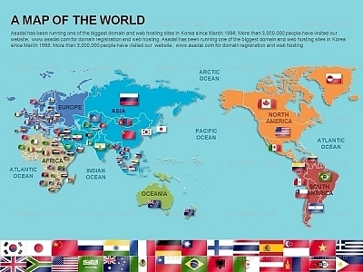 해외지도 world map PPT 템플릿 1종_세계국기지도01_0019(바니피티)