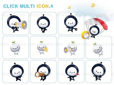 아이콘 icon PPT 템플릿 1종 멀티 기본 캐릭터 아이콘_0021(비토피티)