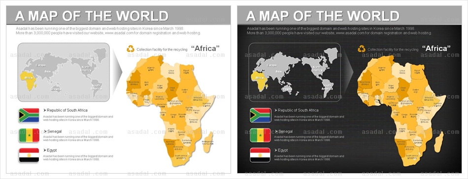 해외지도 world map PPT 템플릿 1종_아프리카지도_0002(맑은피티)