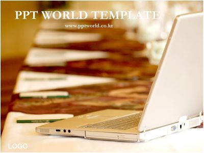 노트북 프리젠테이션 PPT 템플릿 노트북과 프리젠테이션(엔딩)