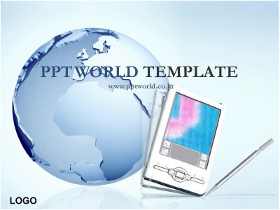 PDA 피디에이 PPT 템플릿 지구본 PDP 템플릿(엔딩)