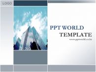 푸른하늘 구름 PPT 템플릿 깔끔한 빌딩이 있는 템플릿_슬라이드1