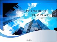 푸른하늘 구름 PPT 템플릿 멋진 건물이 있는 깔끔한 템플릿_슬라이드1