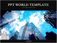 파란하늘 구름 PPT 템플릿 빌딩이 있는 템플릿_슬라이드1