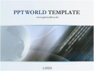 세계 정보화 PPT 템플릿 지구본이 있는 템플릿_슬라이드1