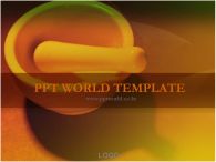 외국아이 웃는표정 PPT 템플릿 갈색 배경의 약 제조 볼_슬라이드1