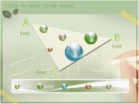 분필 나뭇잎 PPT 템플릿 초록배경의 E = MC²_슬라이드10