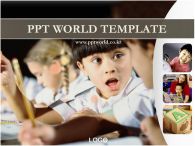 수업시간 외국인 PPT 템플릿 아이와 수업시간_슬라이드1