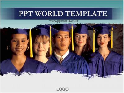 한국학생 학생 PPT 템플릿 외국학생들 속에 한국학생이있는 템플릿