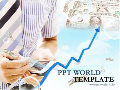 주가 달러 PPT 템플릿 PDA를 이용한 금융거래(메인)