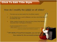 일렉기타 기타 치는 모습 PPT 템플릿 기타템플릿_슬라이드2