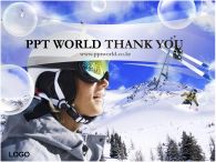 스키어 플레이트 PPT 템플릿 스키를 즐기는 사람이 있는 템플릿_슬라이드16