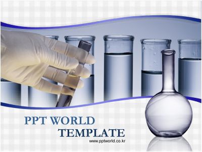 의료 화학 PPT 템플릿 다양한 실험기구가 있는 템플릿_슬라이드1
