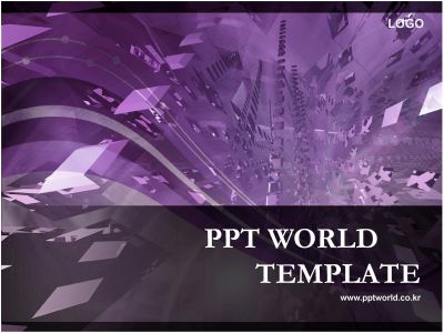 ppt 템플릿 PPT 템플릿 보라색배경의날아가는퍼즐(메인)