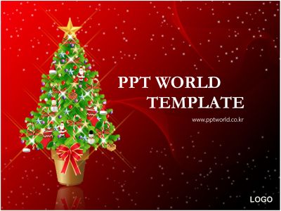 ppt 템플릿 PPT 템플릿 크리스마스 트리가 있는 템플릿