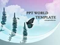 피피티월드 동물/식물 PPT 템플릿 [고급형]꽃과 곤충이있는 템플릿(자동완성형포함)_슬라이드1