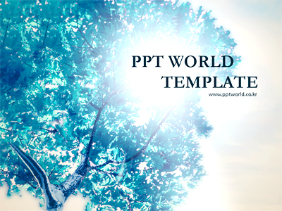tree 푸른나무 PPT 템플릿 [기본형]블루 느낌의 나무 템플릿