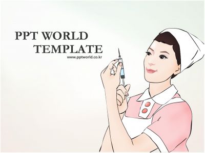 병원 간호사 템플릿 PPT 템플릿 [고급형]간호사 템플릿(메인)