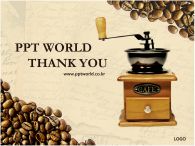 커피분쇄기 커피빈과 분쇄기가 있는 템플릿 PPT 템플릿 커피빈과 분쇄기가 있는 템플릿_슬라이드4