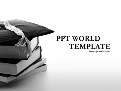 졸업 검정 PPT 템플릿 [고급형]Graduation(메인)