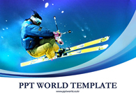 점프 스키 점프하는 템플릿 PPT 템플릿 스키 점프하는 템플릿(자동완성형 포함)_슬라이드1