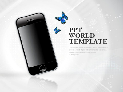 아이폰 갤럭시S PPT 템플릿 [기본형]스마트폰 세상(메인)