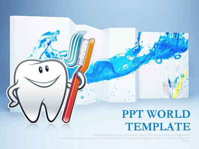 의료 인플란트  PPT 템플릿 건강한 치아관리 템플릿