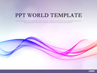 컬러 부드러운 PPT 템플릿 부드러운 물결 라인 그래픽(자동완성형포함)_슬라이드1