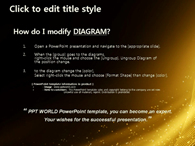 신비로운 황금빛의 라인 PPT 템플릿 황금빛의 라인(자동완성형 포함)_슬라이드3