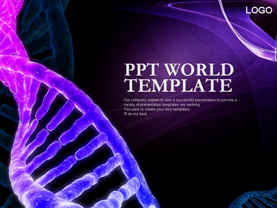 그래픽 유전자 연구 템플릿  PPT 템플릿 유전자 연구 템플릿(자동완성형 포함)