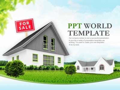 세일 할인 PPT 템플릿 전원주택 사업(메인)
