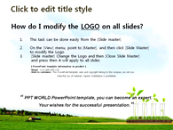 나뭇잎 새싹 PPT 템플릿 생명을 위한 연구_슬라이드1