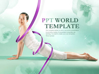 운동 체조 PPT 템플릿 아름다운 건강 템플릿_슬라이드1