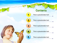 나비 자연 PPT 템플릿 자연친화적 환경(자동완성형포함)_슬라이드2