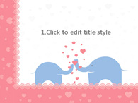 러블리 컵 PPT 템플릿 코끼리의 사랑(자동완성형포함)_슬라이드3
