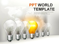 세계지도 포인트 PPT 템플릿 빛나는 창의력 템플릿_슬라이드1
