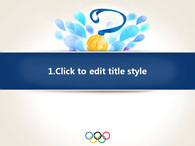 양궁 화합 PPT 템플릿 올림픽 금메달의 영광_슬라이드2