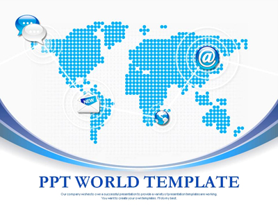 금융 회사 PPT 템플릿 글로벌 커뮤니케이션(자동완성형포함)