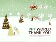 연말 성탄절 PPT 템플릿 산타와 트리 일러스트_슬라이드4
