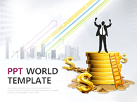company business PPT 템플릿 성공적인 금융 비즈니스_슬라이드1