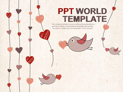 교육 그래픽 PPT 템플릿 사랑의 메신저(자동완성형포함)