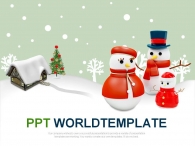설 Xmas PPT 템플릿 크리스마스 겨울 풍경_슬라이드1