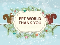 생활 설 PPT 템플릿 즐거운 크리스마스 풍경_슬라이드4
