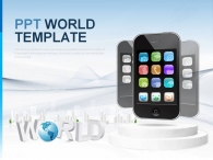 world 세상 PPT 템플릿 스마트폰 월드(자동완성형포함)_슬라이드1