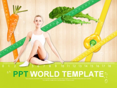 미용 푸드 PPT 템플릿 채식 다이어트 템플릿(자동완성형포함)
